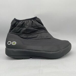 OOFOS Oomg Boots Mens 14 Black Recovery‎ Comfort Slip On Casual Walking Shoes
